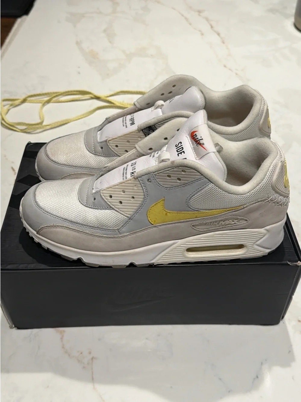 Nike Kids' White and Gray Low-Top Sneakers